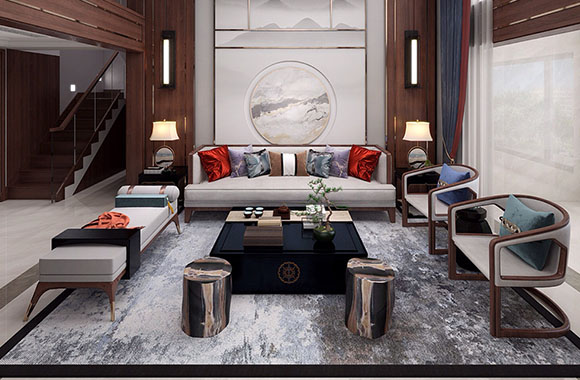 別墅新中式家具的優秀布局考慮了三個因素 別墅新中式家具的優秀布局考慮了三個因素