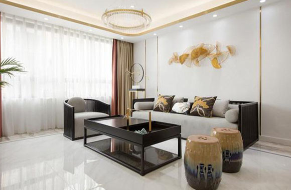 采用新中式實木家具定制 采用新中式實木家具定制