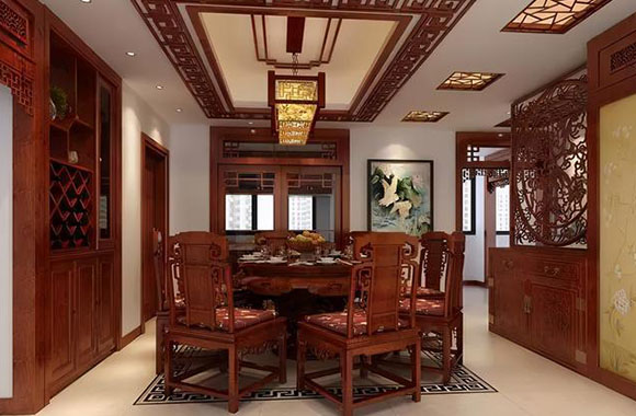 中式風格的硬裝比較厚重端莊 中式風格的硬裝比較厚重端莊