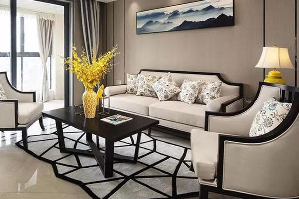 新中式簡(jiǎn)單布藝沙發(fā) 新中式簡(jiǎn)單布藝沙發(fā)