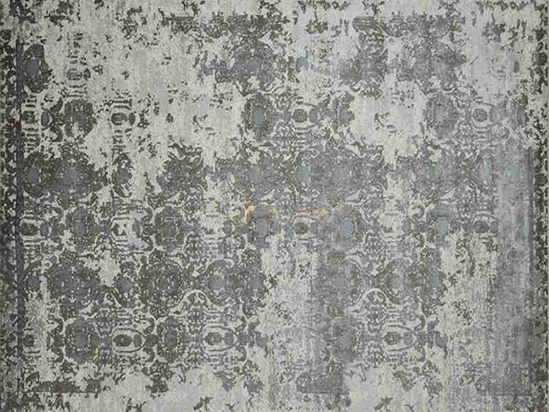 現代中式別墅軟裝地毯