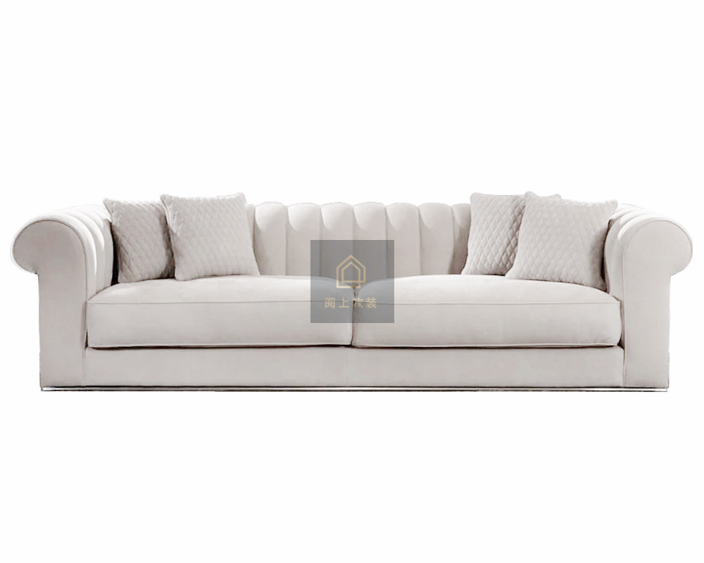 YS意式輕奢客廳-YUS三人沙發米白