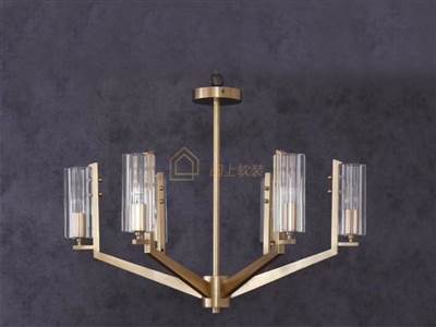 現代風格銅吊燈-軟裝燈飾