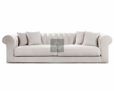 YS意式輕奢客廳-YUS三人沙發米白