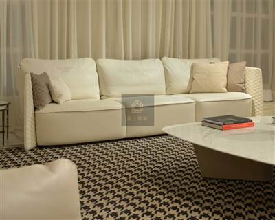 YS意式輕奢客廳-FEN三人沙發白