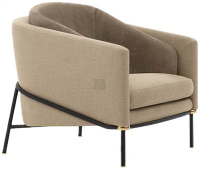 YS意式現代家具-FLD意式現代布藝休閑椅